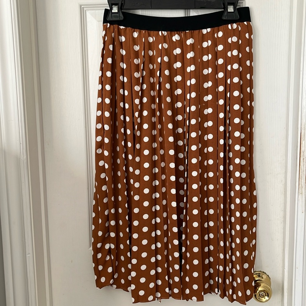 Joe Fresh x Jillian Harris polka dot midi skirt